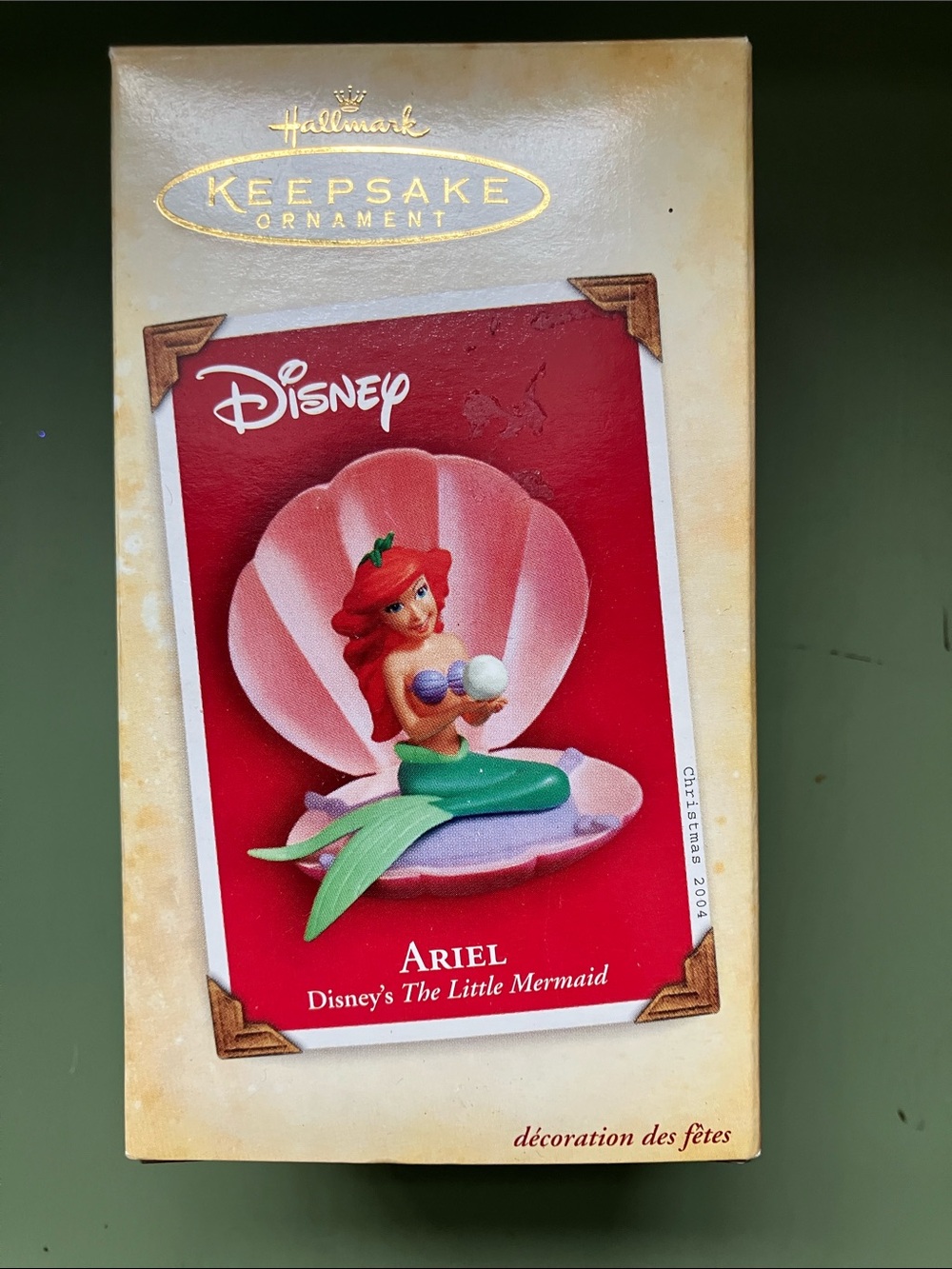 Disney Ariel The Little Mermaid Hallmark Keepsake Ornament 2004 New in Box